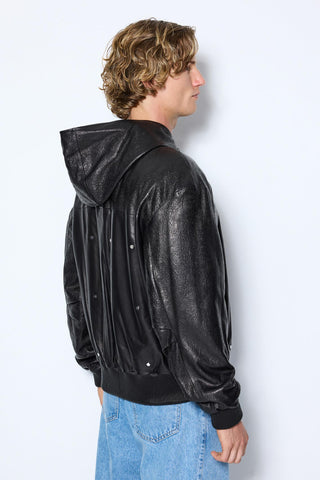 Les Benjamins - ZIP UP LEATHER JACKET