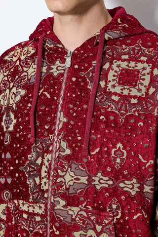 Les Benjamins - CARPET JACQUARD ZIP HOODIE
