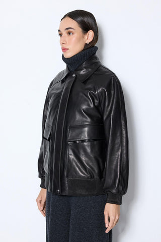 Les Benjamins - LEATHER BOMBER JACKET