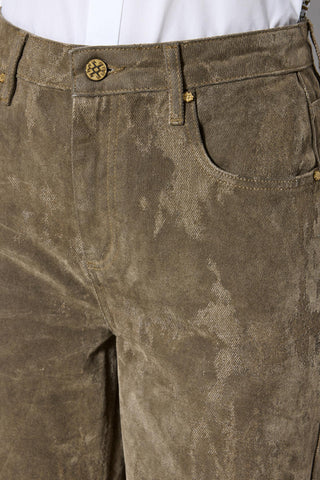 Les Benjamins - ZIP DETAILED DENIM PANTS