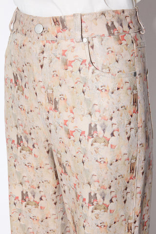 Les Benjamins - PRINTED LEATHER PANTS