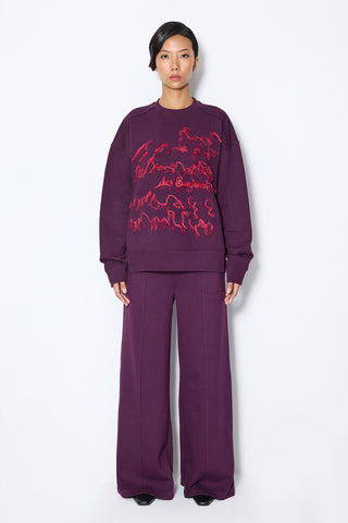Les Benjamins - EMBROIDERY DETAILED SWEATSHIRT