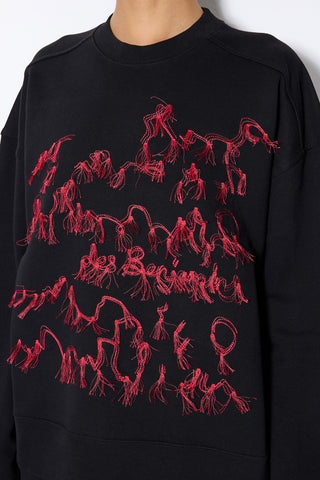 Les Benjamins - EMBROIDERY DETAILED SWEATSHIRT