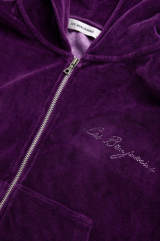 Les Benjamins - VELVET ZIP HOODIE