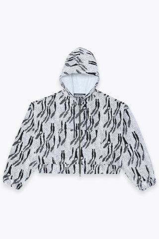 Les Benjamins - SHADOW JACQUARD ZIP HOODIE